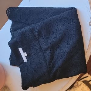 Banana Republic Black Lace Pencil Skirt